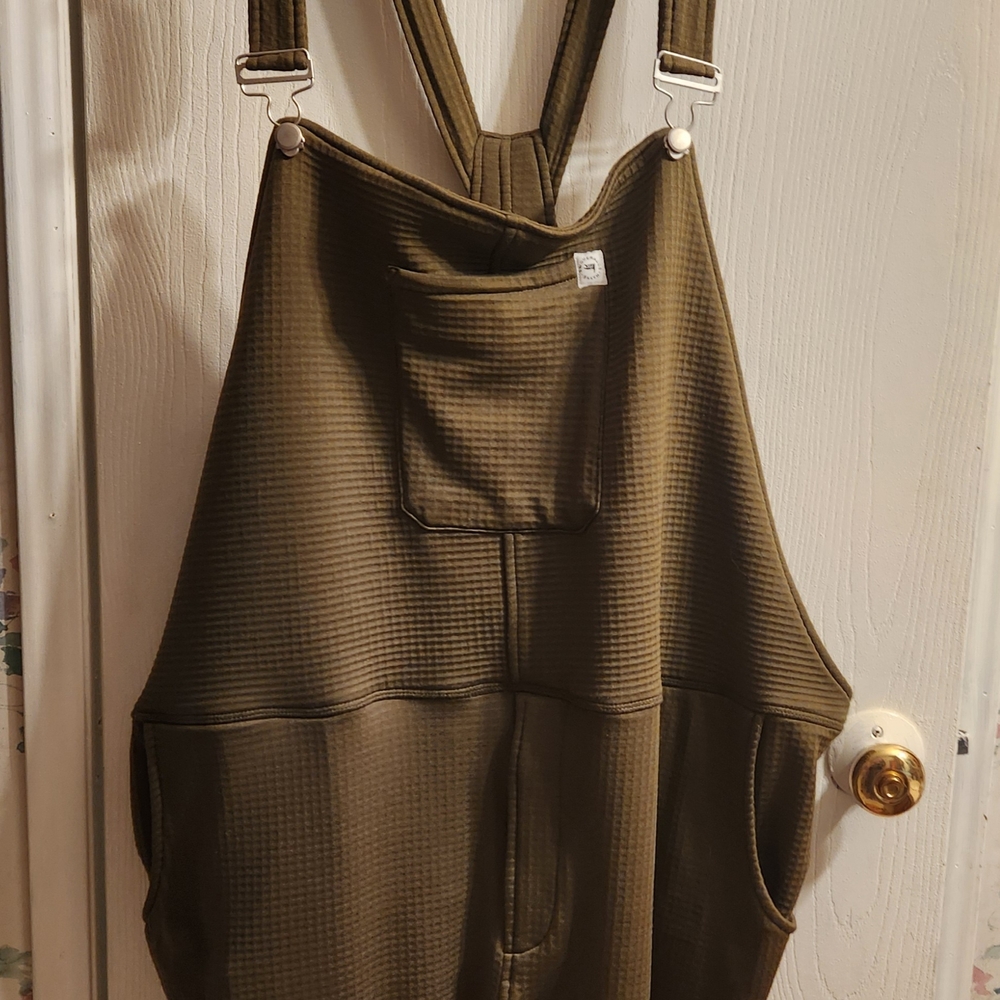 Swoveralls Khaki Women's Bib Overalls with  Pockets